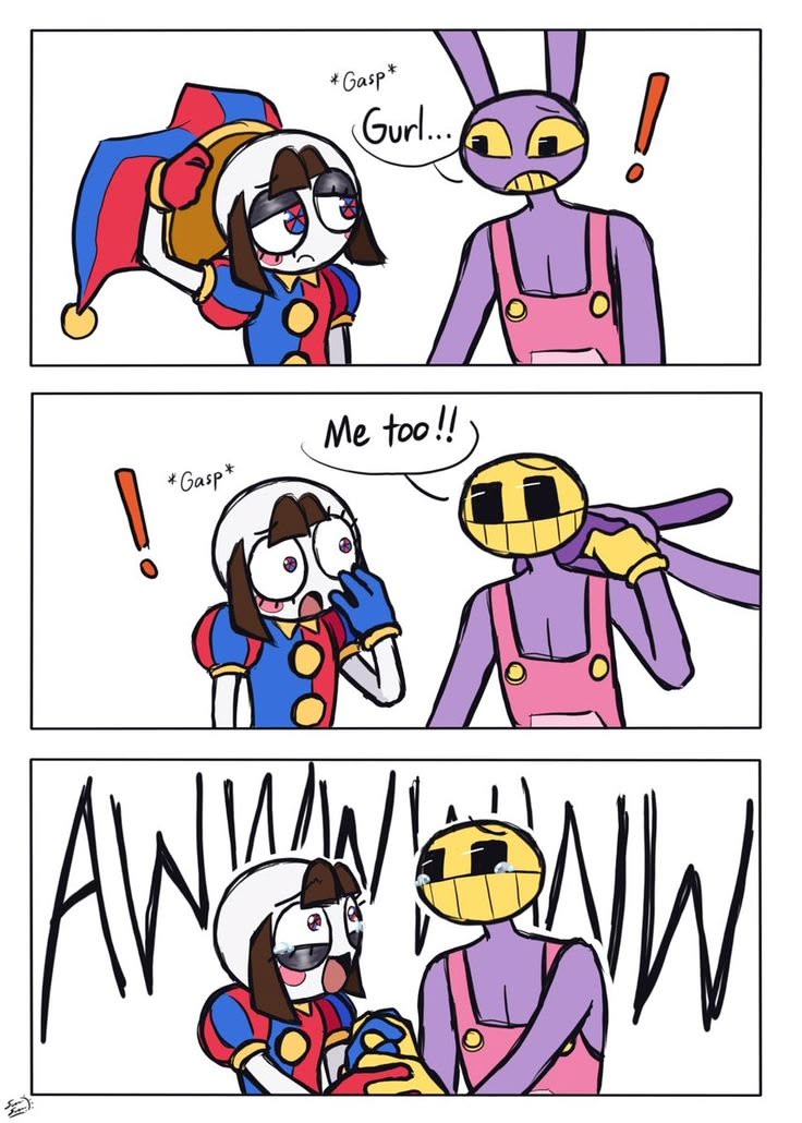 Olivia_artist02's tweet image. #funnybunny #tadc #jax #tadcfanart #comic