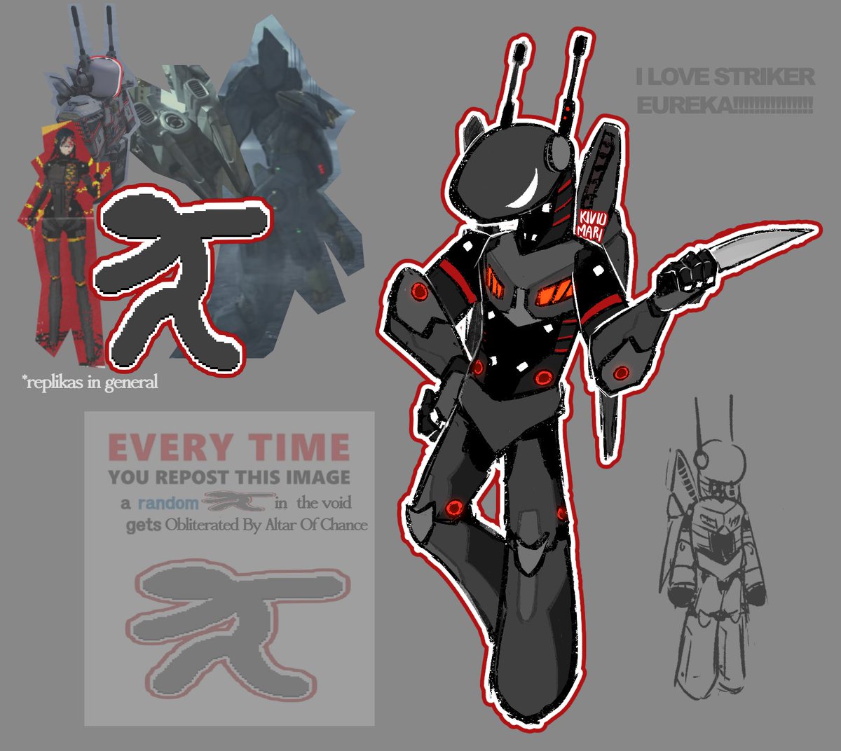 #nullscape (TOMORROW!!!!!!) i don’t draw mech please help. 1 like and i’ll kill him