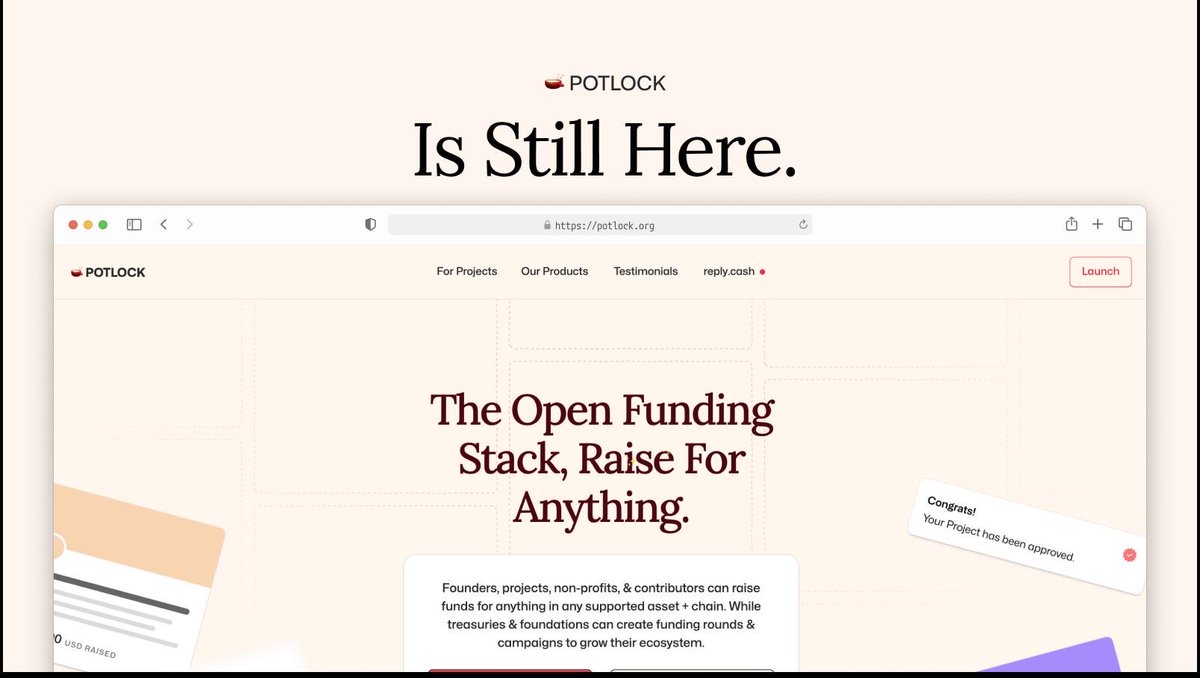 With the recent Rhea exploit, public goods projects shutting down, and overall crypto FUD, we want to be clear: we have no plans to shut down in 2026, and actually the opposite. 🧵