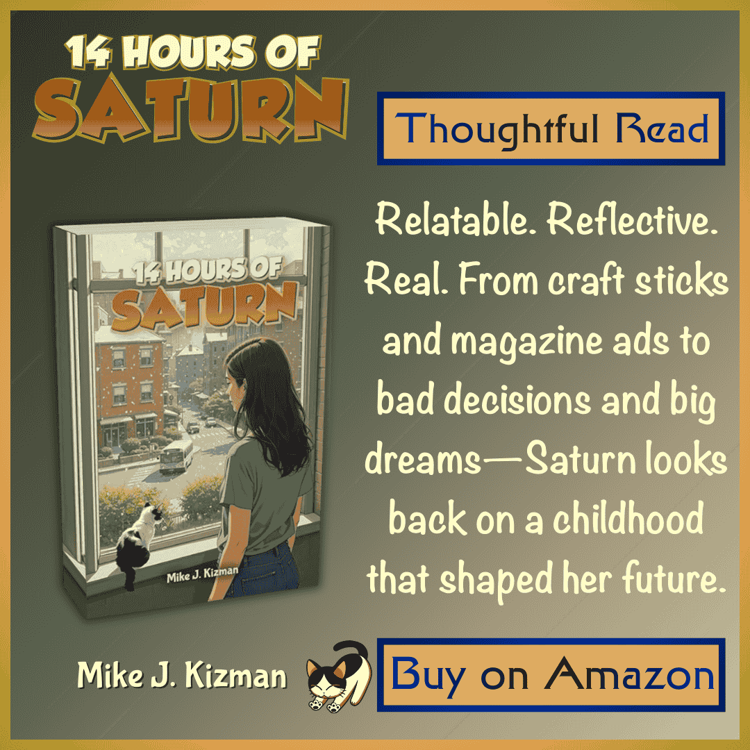 Kbookbuzz's tweet image. GOOD READ - The novel's strength lies in its intimate, reflective tone. Instead of a fast-paced plot, the story unfolds through Saturn's memories as she unpacks and settles in. #FamilyLife #Fiction @MikeJKizmanaut amazon.com/dp/1966642822/