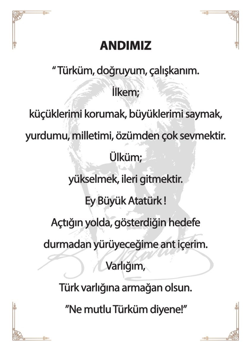 aysenazcimen14's tweet photo. Andımız,  Türk 'ün gerçek bir motivasyonuydu... https://t.co/m8I7SgOgmf