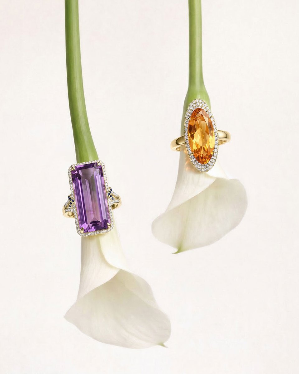 Ashi_Diamonds's tweet image. Forget the bouquet; give her these instead.🌷Spring blooms are great, but jewelry lasts a lifetime.

#GemstoneJewelry #CocktailRings #DiamondRings #GoldJewelry #JewelryStyle