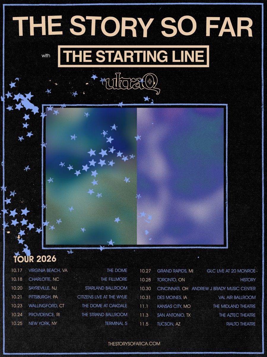 Fall Tour with The Starting Line and Ultra Q. See you soon. Tickets go on sale this Friday, April 24th at 10am local time.

Art by @nickrhamm