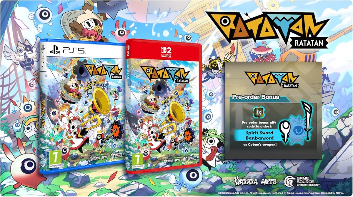 SteelbookV's tweet image. Ratatan est en précommande chez Amazon ⤵️

PS5 : amzn.to/4sCcUVn
Switch 2 (Cartouche Complète) : amzn.to/3QsO5h2

Infos : steelbookjeuxvideo.fr/ratatan #pub