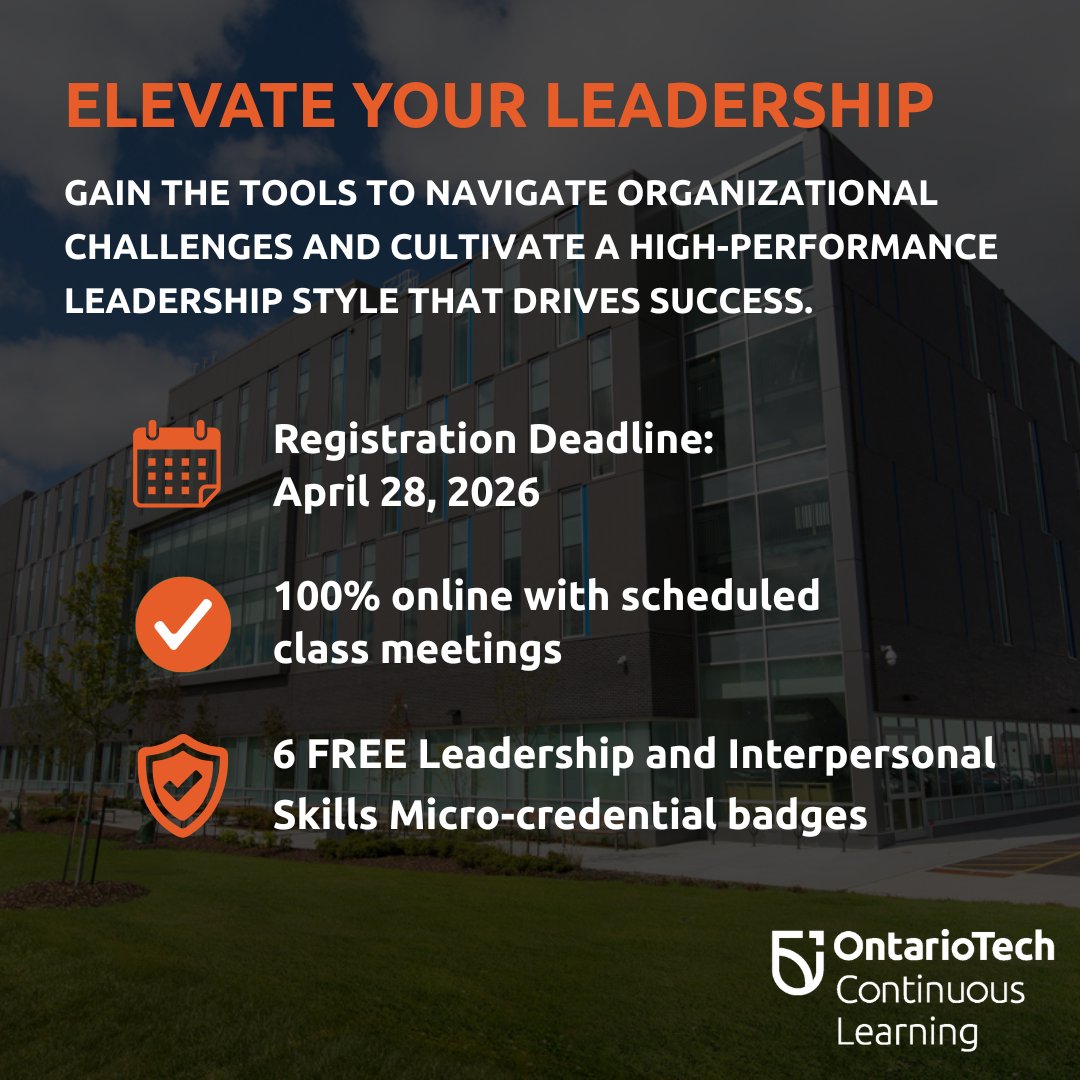 Ontario Tech University Continuous Learning tweet media