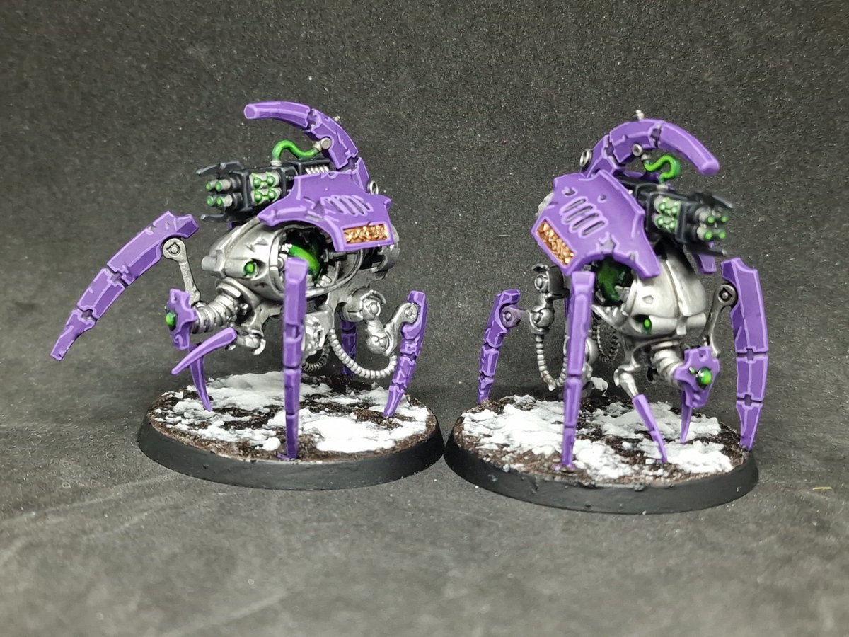 KnoxsWorkshop's tweet photo. Got my Necron collection back to being 100% painted!

Lots of Canoptek goodness

#GamesWorkshop #warhammercommunity #Warhammer40k #necrons #paintingwarhammer https://t.co/0qagNgyjsZ