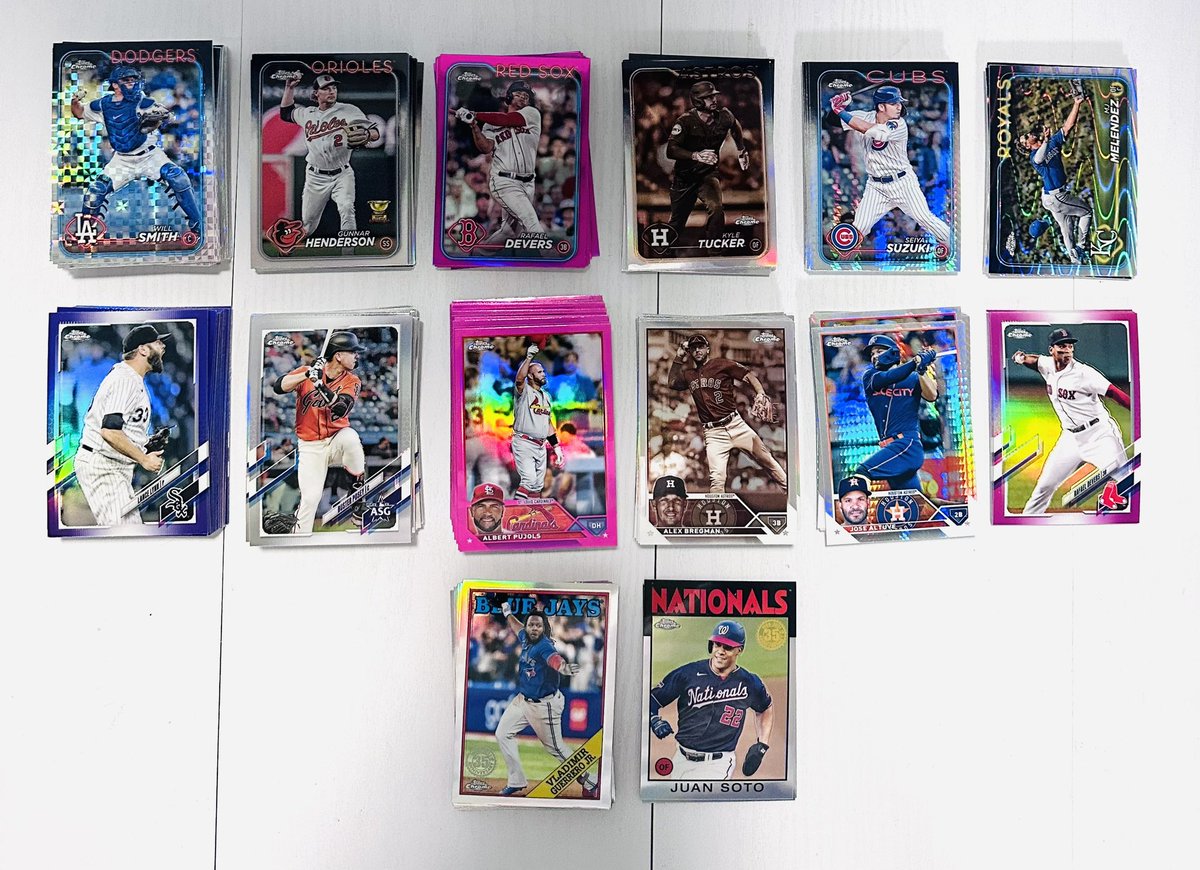 mikerizz33's tweet image. Topps Chrome MLB Refractors of all kinds. All vets. Let me know if you need anything! #MLBcards #Toppschrome #Refractor
