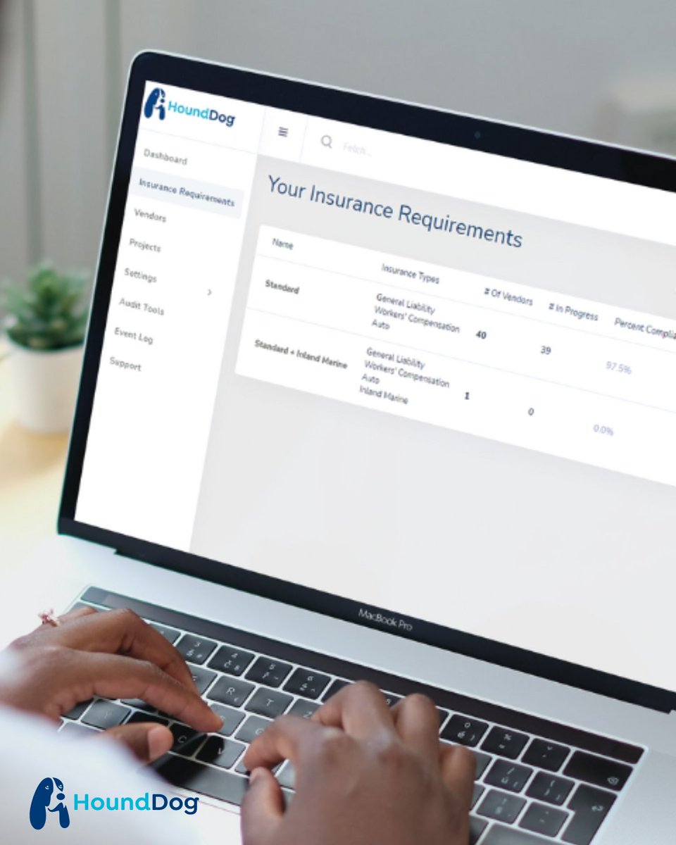 With HoundDog, your vendor's and subcontractor's insurance requirements are always met.

Seeking compliance? Book a demo now to learn more about what HoundDog can do for you. 📄🐶 

#HoundDogTracksIt #COITracking