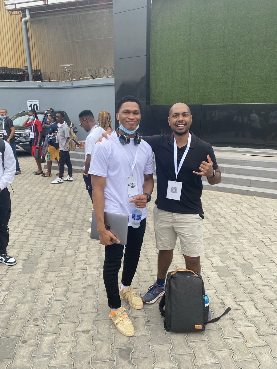 narudesigns's tweet image. Fun story: I met @TejasKumar_ back in 2022 in Nigeria. He was a speaker and I was an attendee. 
Fast forward to 2026 we were both speakers @cityjsconf London!

We got to recreate the photo from 2022 😇

#tech #ai #javascript