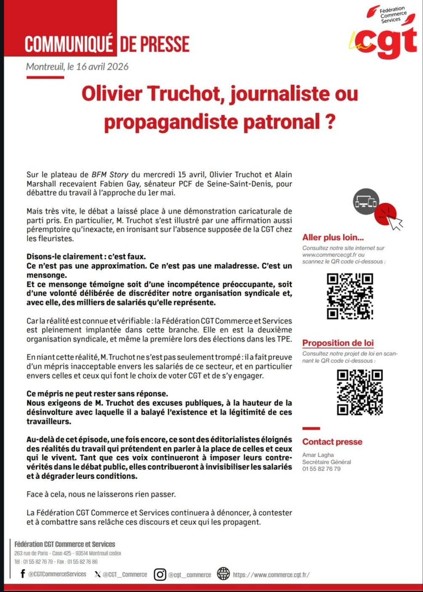 La CGT RMC BFM - CMA Media tweet media