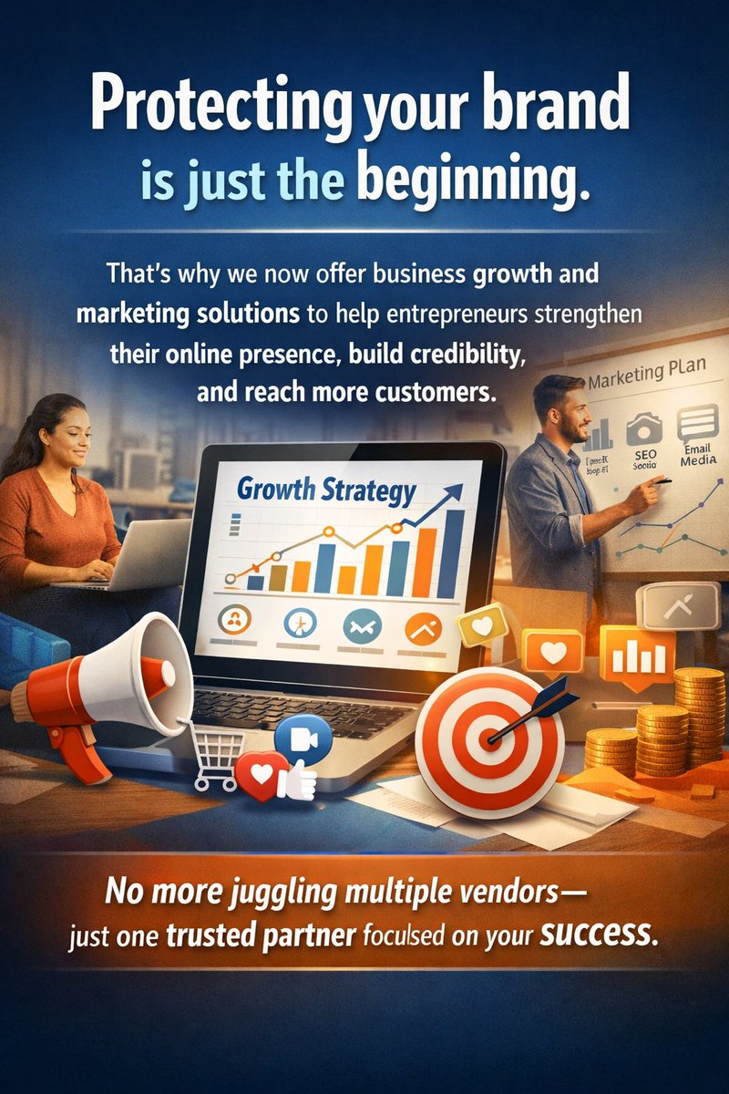 TrademarkCo's tweet image. thetrademarkcompany.com
#TheTrademarkCompany
#SmallBusinessSupport
#EntrepreneurTools
#BusinessGrowth
#BrandBuilding
#SmallBusinessOwners
#BusinessAdvisory