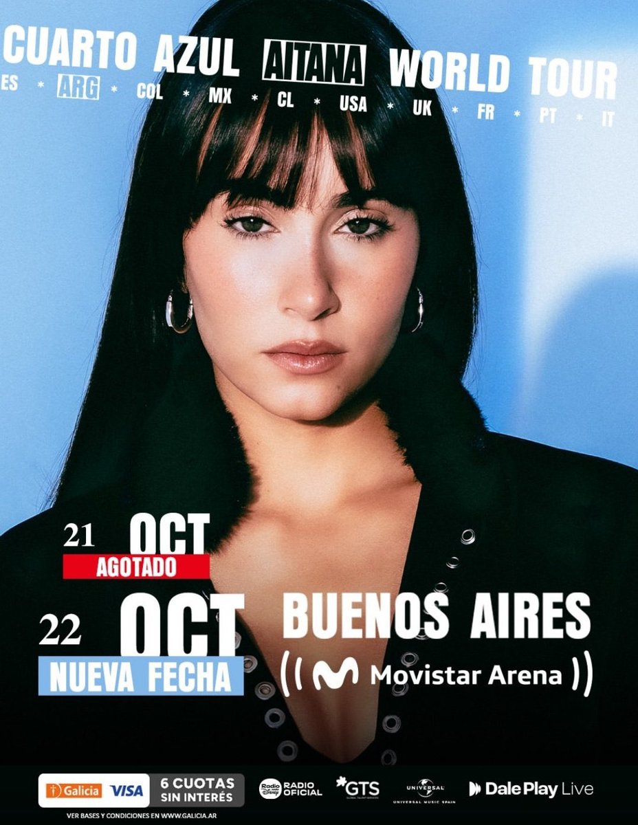 SOS ENORME AITANA!!!! ARGENTINA TE AMA