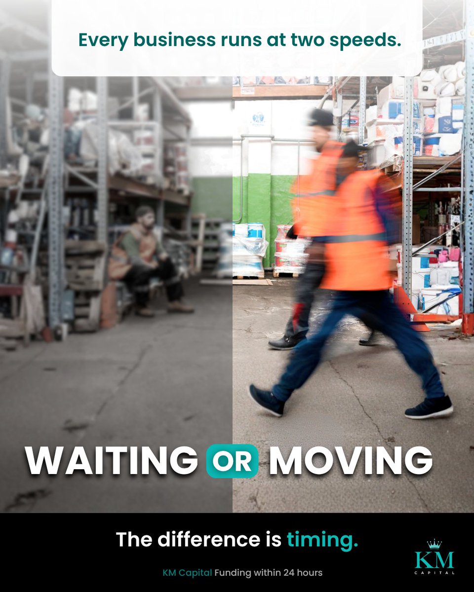 kmcapitalca's tweet image. Every business has two modes.

Waiting for things to happen.
Or moving when the opportunity is right.

KM Capital helps businesses access capital within 24 hours.

💻 kmcapital.ca
📧 info@kmcapital.ca
📲 647-557-7865

#SmallBusinessSupport