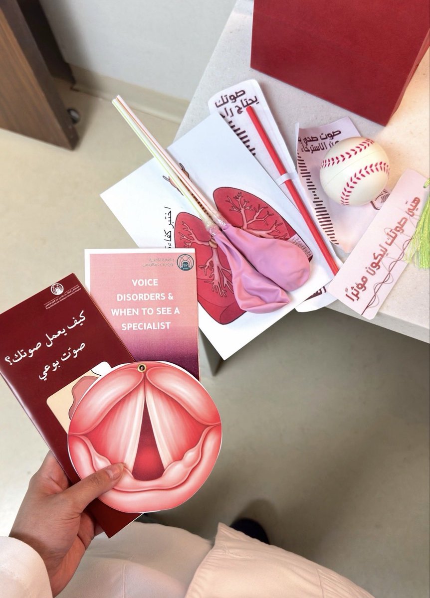 _ReemYT's tweet photo. Proud of the future SLPs for their creativity and impressive work on World Voice Day! Keep it up 👏🏻 https://t.co/HXdLB63slR