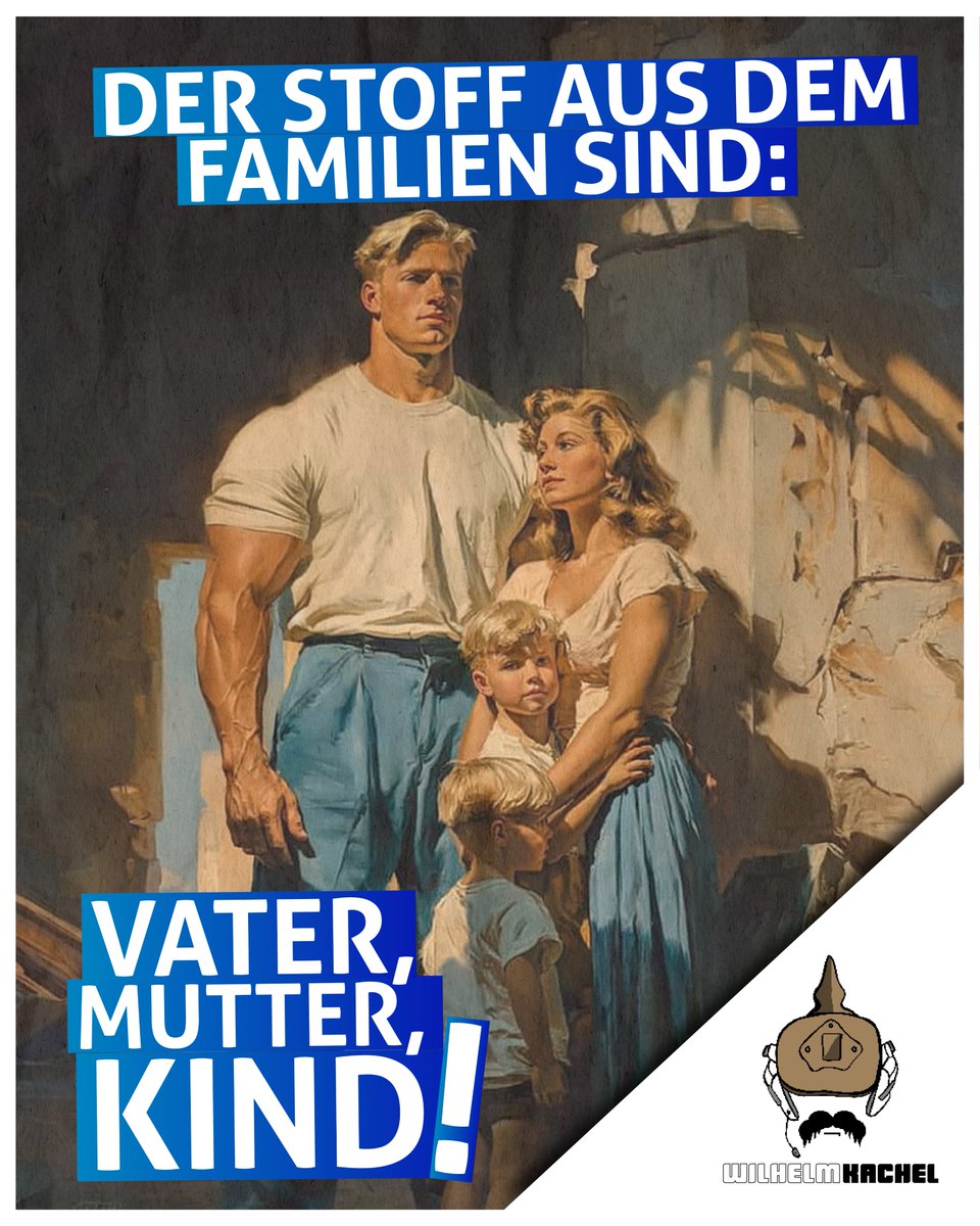 Wilhelm_Kachel's tweet photo. Leihmutterschaft ist Menschenhandel.

Die Frauenpolitik in der Bundesrepublik ist ein Spiegel des völlig kranken Zeitgeistes. Unser Standpunkt bleibt jedoch klar. Zwei Männer sind keine Eltern. Familie besteht immer aus Mutter, Vater und möglichst vielen Kindern. https://t.co/PVjDwSH4UJ