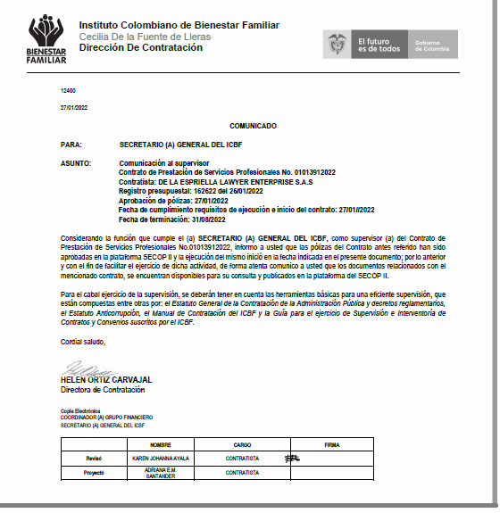 Aquí están los comunicados oficiales del ICBF donde se demuestra la existencia de los tres contratos en 2020, 2021 y 2022 con la firma de abogados de Abelardo de la Espriella. Prácticamente durante todo el Gob Duque la oficina de Abelardo se financió con dineros públicos. Sigue👇