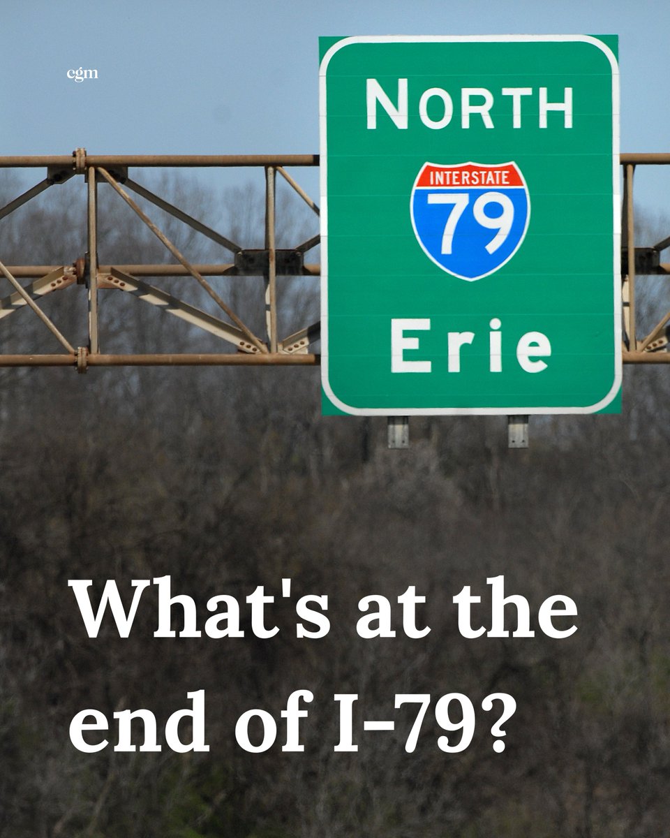 wvgazettemail's tweet photo. Should your travel plans include a drive from the Charleston area to Pennsylvania’s only Great Lakes port city, you’re not likely to get lost: Just get on Interstate 79 and head north — the only option available from Charleston — and keep driving until, 343 miles later, you run out of freeway.

👉 FULL STORY: https://t.co/8tBMRtwIGm