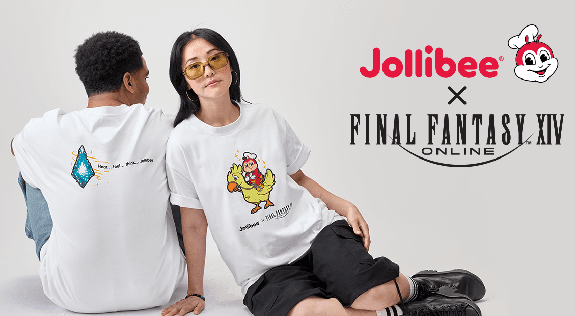 ModernNotoriety's tweet photo. Jollibee is dropping a Final Fantasy XIV collab 🍗

• Themed Meals
• Exclusive Merch
• "Eat Chicken" Emote

🗓️ April 21st https://t.co/7ggKy9pWcJ