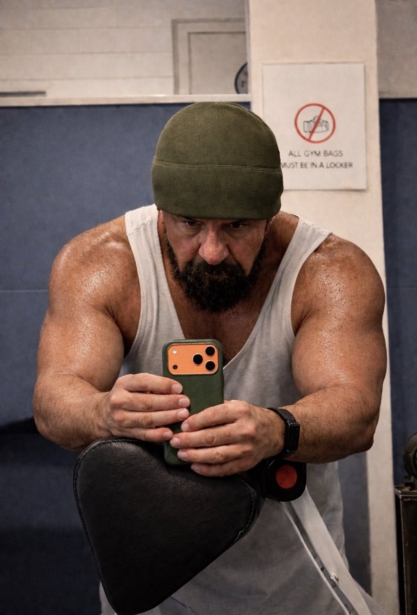 RodneyRemix's tweet image. ARM DAY IN THE MEAT LOCKER

Me in the mirror.

Carving new shape into old stone.

#FlexFriday