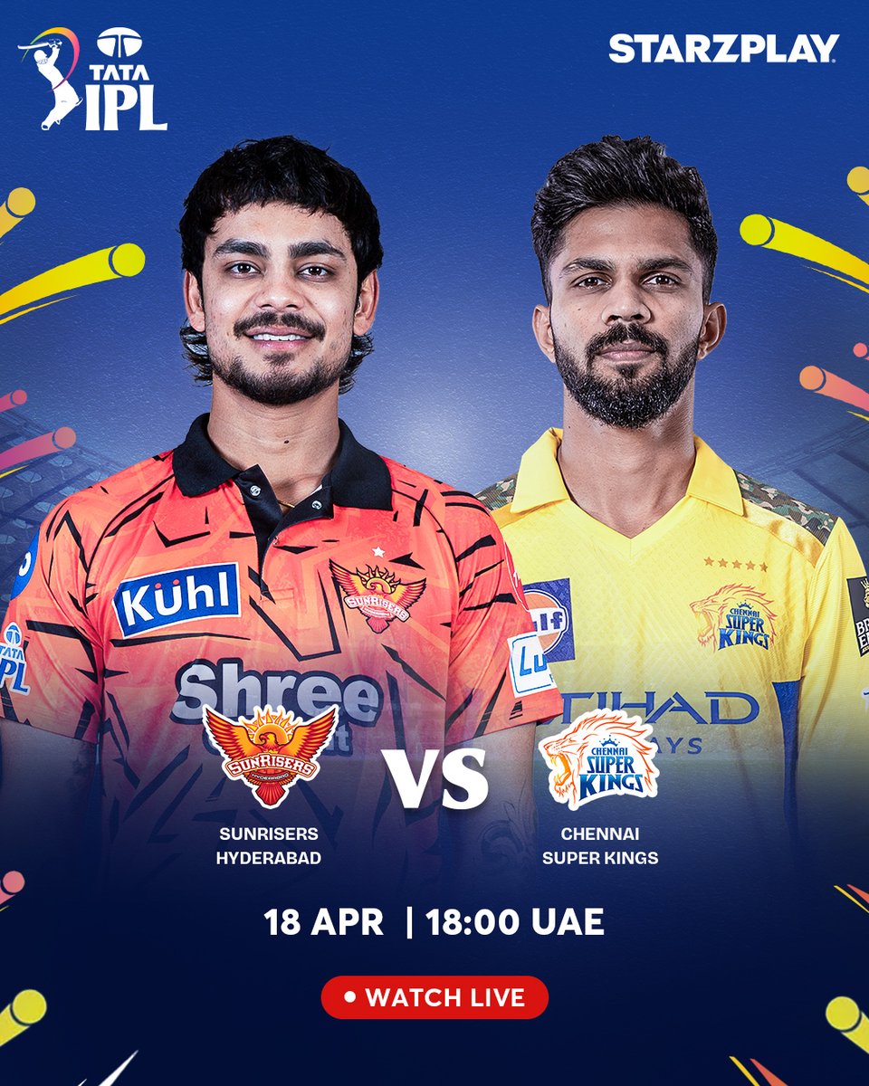 starzplaymasala's tweet image. The stage is set for thrilling Saturday cricket! 🏏

Two exciting battles promise non-stop action and drama. 🔥
📺 Watch it all LIVE only on STARZPLAY!

#IPL2026 #SaturdayAction #CricketLive