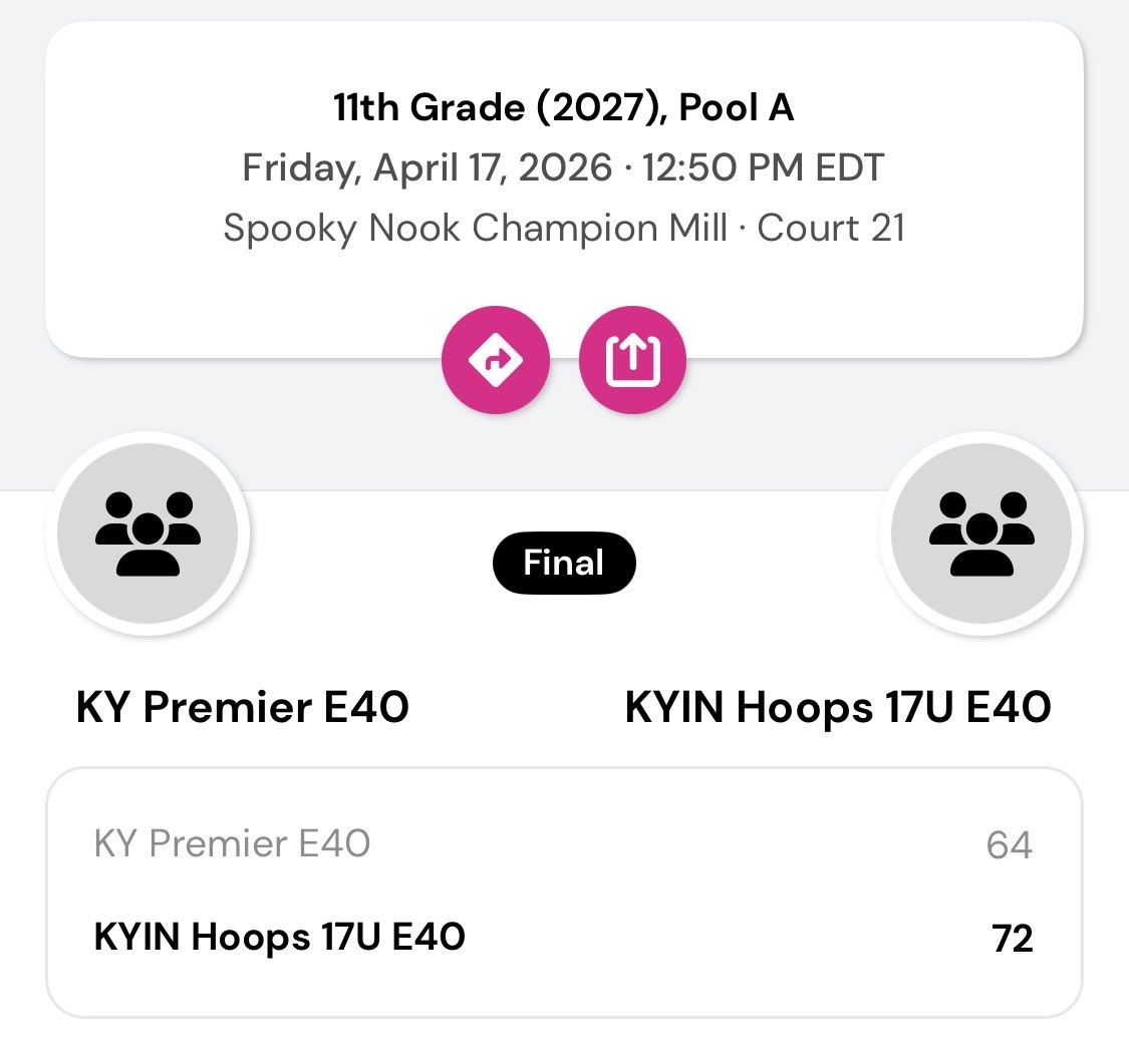 KYIN_Hoops_GBB's tweet image. Only 5 players for this one today (Prom 🙄). But the girls got the job done vs Kentucky Premier E40 to begin The Clash.

STATS:

@Riley_Gilvin
DOUBLE DOUBLE 
34p
10r

@kayleemcelroy30
15p
3r
3s
2a

@veronica_hocker
14p
5a
3r
2s
1b

@lp44rose
8p
6r
3b

@DossMckenzie
1p
5r
2s
1a