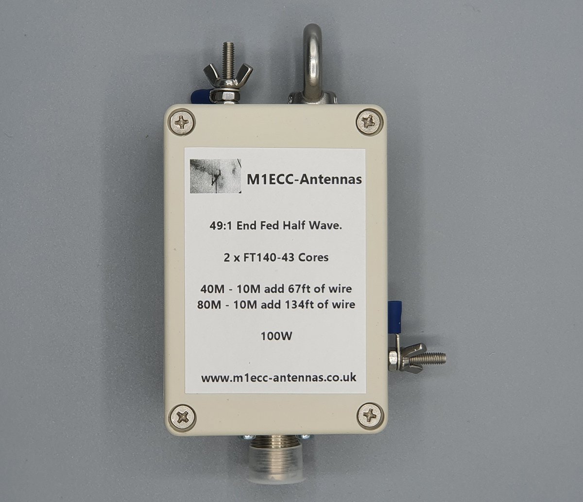 M1eccAntennas's tweet photo. "Back in Stock"
Enclosure colour is black on these ones.
Our very popular 49:1 EFHW 100w versions,
Quality built product with genuine Fair-rite cores inside the box.
Stainless steel fittings, ip65 rated box,
#efhw #hfwireantenna #pota #hamradio #49to1
https://t.co/qdm2IoMNRR https://t.co/hhTNXL96Fk