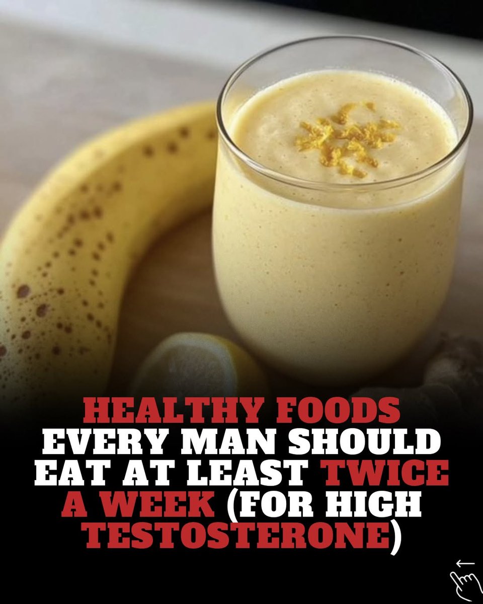 Healthy foods every man should eat at least twice a week 

(for high testosterone):