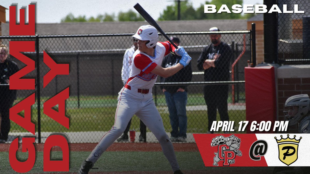 CPHSSports's tweet photo. #1 in the state. Time to get it. 🐾⚾
Crown Point Baseball hits the road tonight for a matchup at Penn High School. First pitch set for 6 PM CST.
Let’s get it, Bulldogs! 🔴⚪ #GoDogs #CPBaseball https://t.co/8GCLJfaKdV