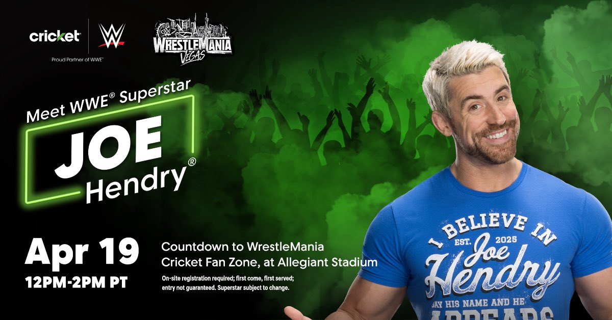 joehendry's tweet photo. My friends at @CricketNation said my name and I will appear. Don’t miss this! #CricketSponsored https://t.co/soZMoTlXhS