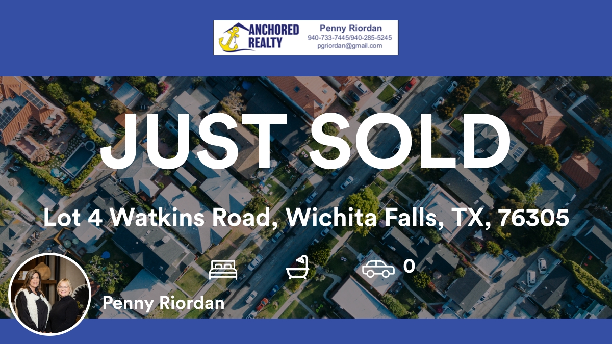 PennyPriordan's tweet photo. 📍 Lot 4 Watkins Road, Wichita Falls, TX, 76305

My latest sale on RateMyAgent.
TEXAS 0500727
https://t.co/9yVrZyYqwg

...
#ratemyagent #realestate #Anchored_Realty#PennyRiordanTeam https://t.co/hN4D9faTDp