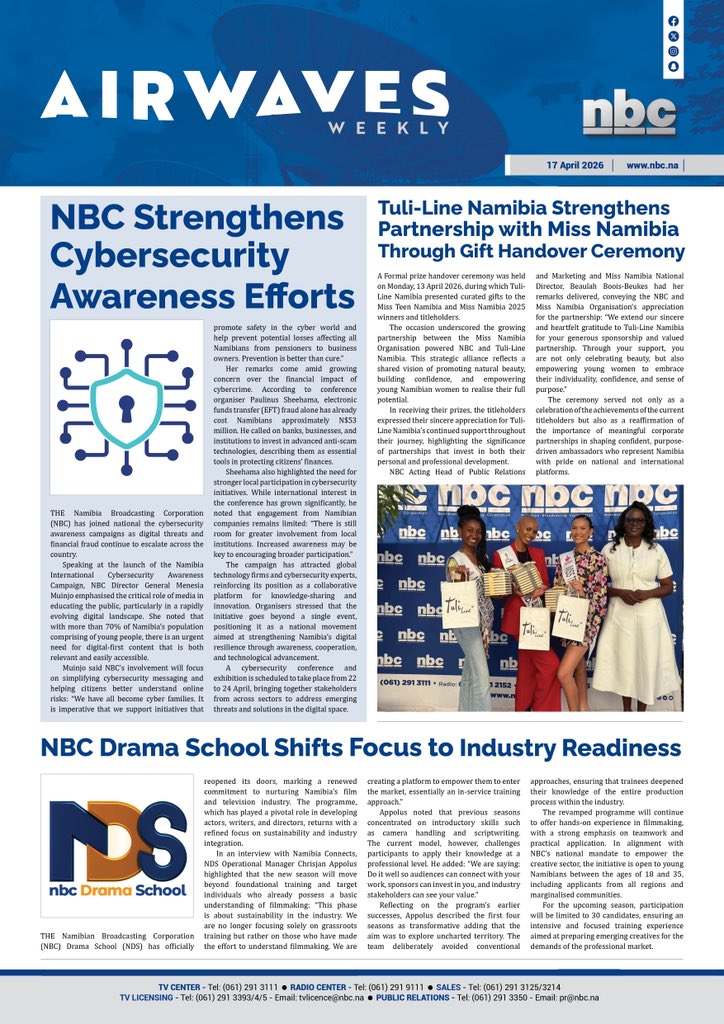 NBC Namibia tweet media