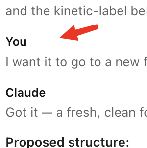 BioMayflower's tweet photo. Way better than I imagined. Great job. It was slightly confusing going from making a design system to then generate a new website prototype from said system. Solution was just to ask claude 😅  For the claude convo, maybe the 'You vs Claude' sections could have better demarcation? The 'You' matches the rest of claude's output, so a little hard to review convo history