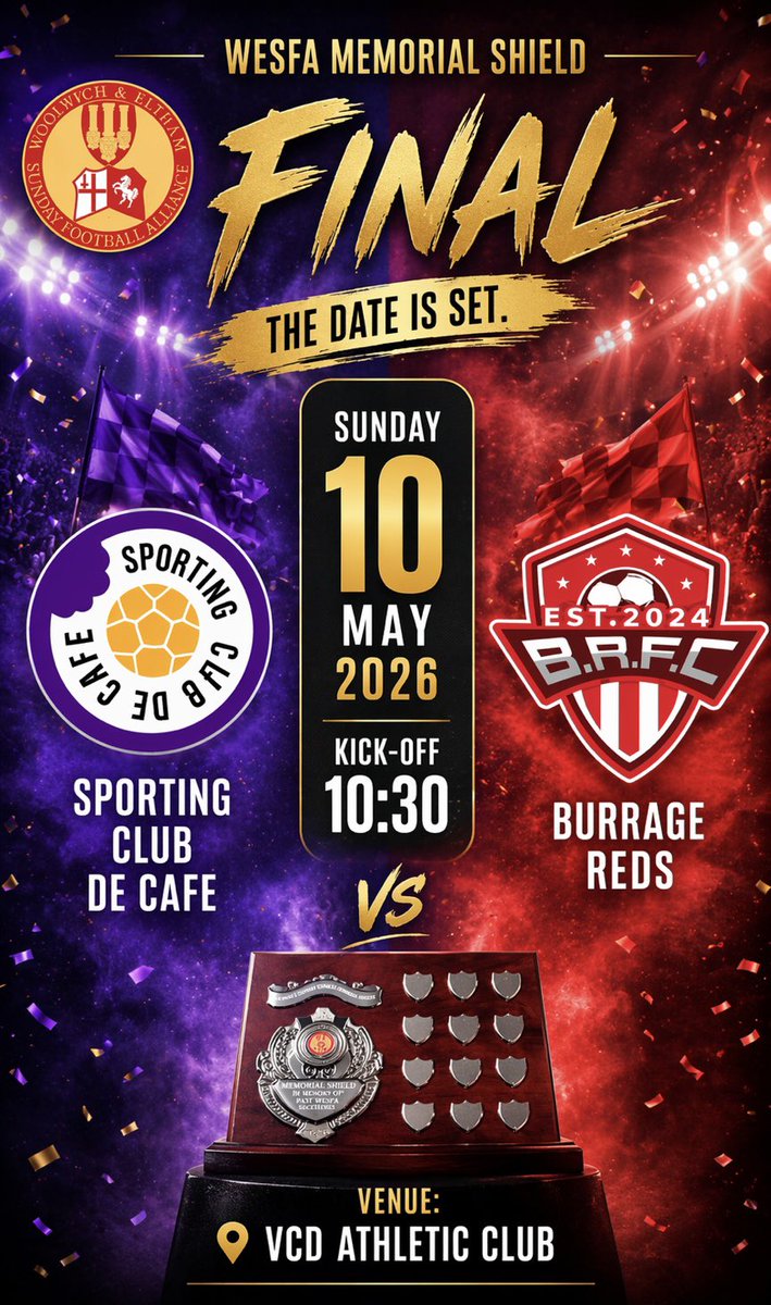 burrage_reds's tweet photo. @WESFA_Football @SCDC_FC  date is set #uptheburrage https://t.co/EjzIkGrOeH