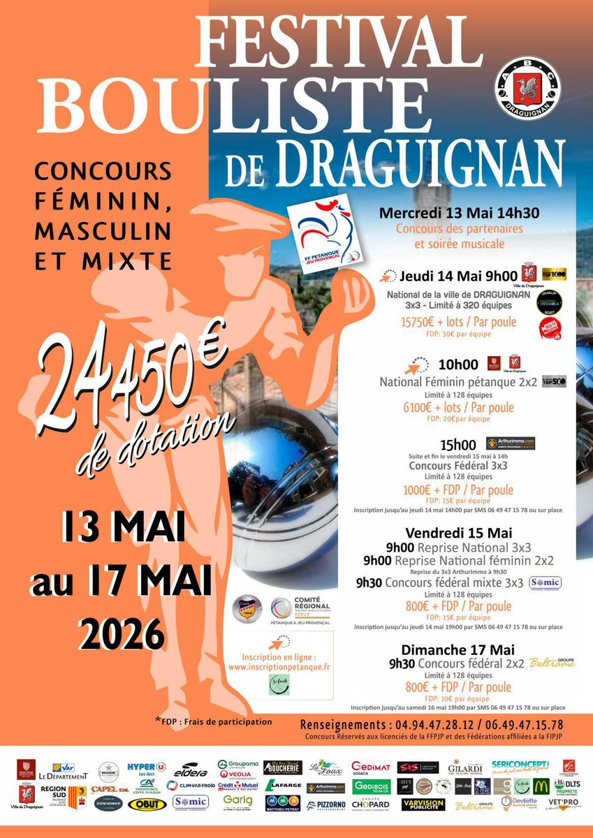 lionel_zanet's tweet image. Draguignan pétanque 2026 : un Top 1000 hors normes, dense comme rarement 👉️ boulistenaute.com/les-actualites…

#pétanque #triplette #nationalDraguignan #pétanqueDraguignan #pétanqueVar #pétanquePACA #pétanqueProvence #TOP1000pétanque #concourspétanque #pétanque2026 #petanque #petanca