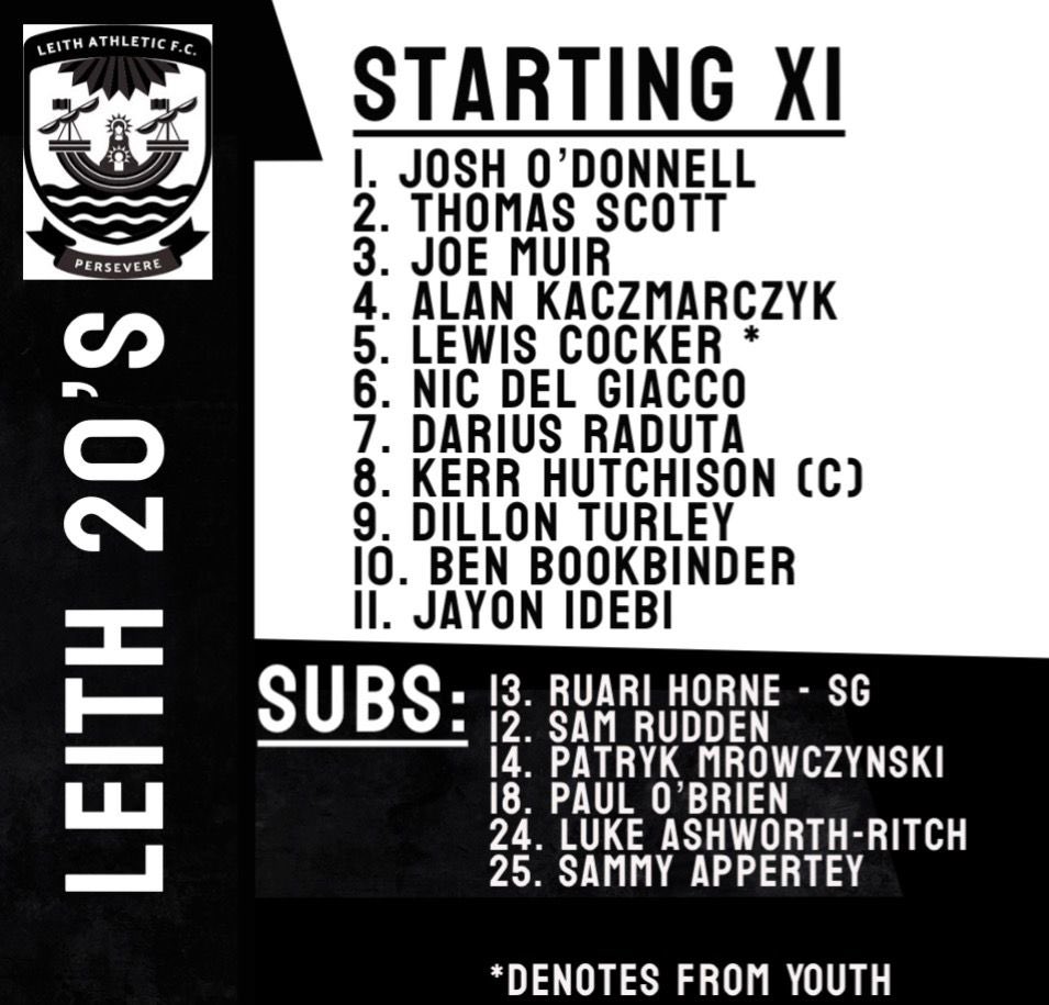 Leith Athletic U20s tweet media