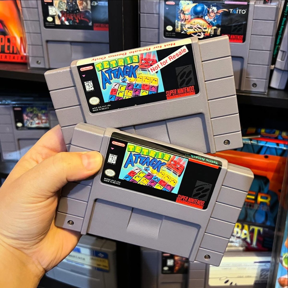 GamerAhmer's tweet image. The Many ways of Tetris Attack! #tetrisattack #tetris #nintendo #retrogaming #snes