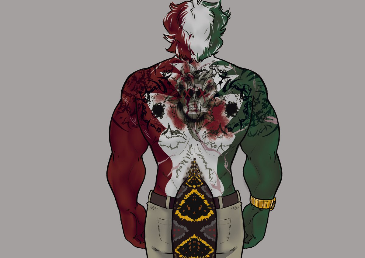 No tengo nada nuevo aH AJAJAJAJA pero tengo el dibujo de la espalda de Tezca porque...pues era necesario para la trama AJAJAJAJA. ¡Ya salí de la gripa! WUJUUUUUUUU.

#Countryhumans