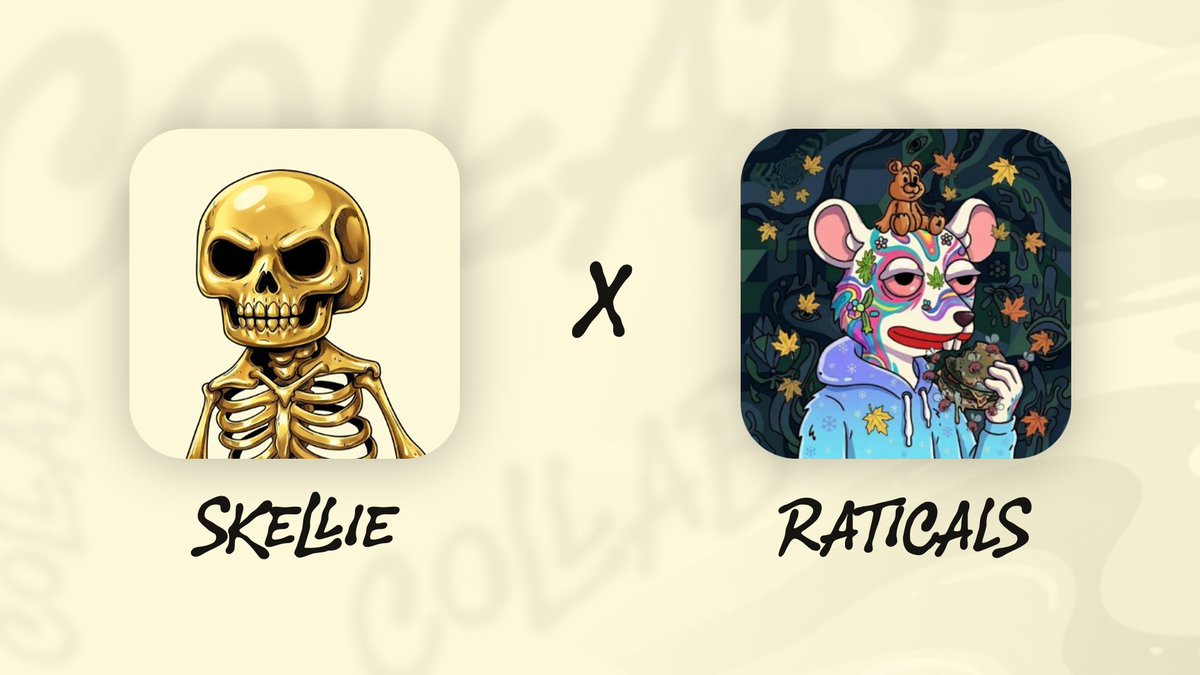 skellieEth's tweet photo. Excited to announce our collaboration with @RaticalsETH 

Over +40 spots has been secured for skellie holders congrats skells, And Thank you Raticals https://t.co/UNUUZnkVx7