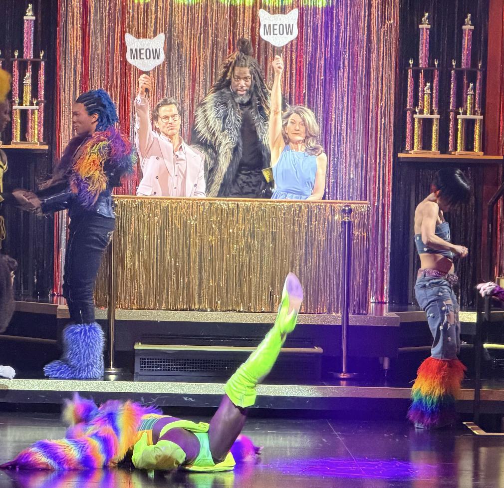 jellicleballnyc's tweet photo. A time was had with Victoria Clark and Matt Bomer as our guest judges! 😻 https://t.co/f1aEpuD6Vi