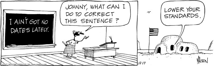 Lower your standards