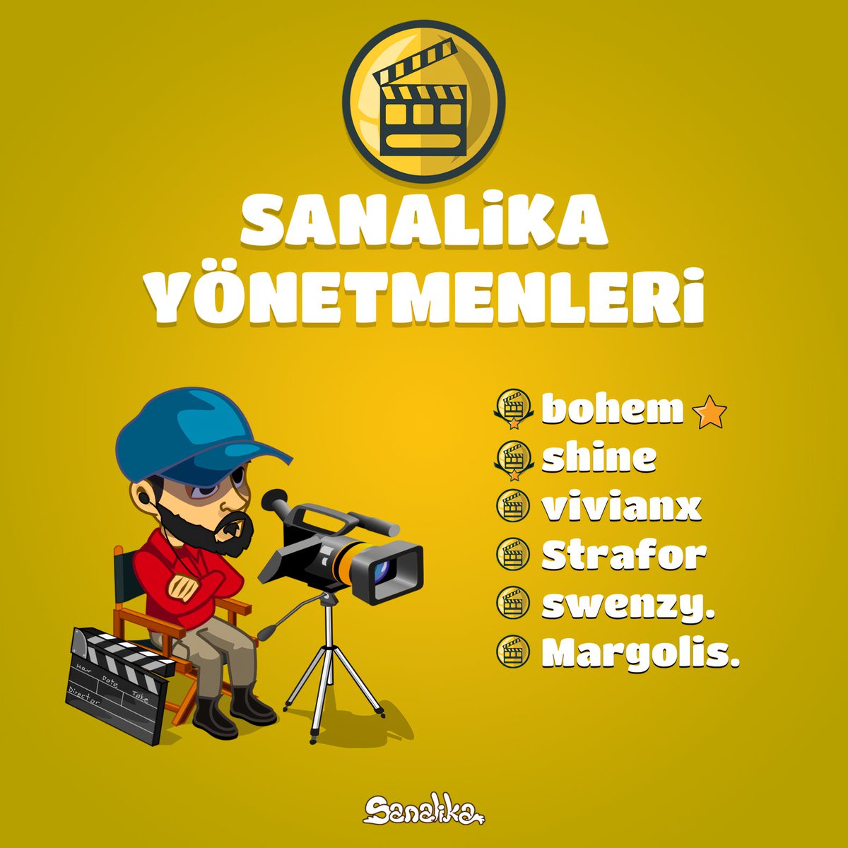 Sanalika's tweet image. Güncel Sanalika Yönetmenleri 💛

#sanalika #yönetmen