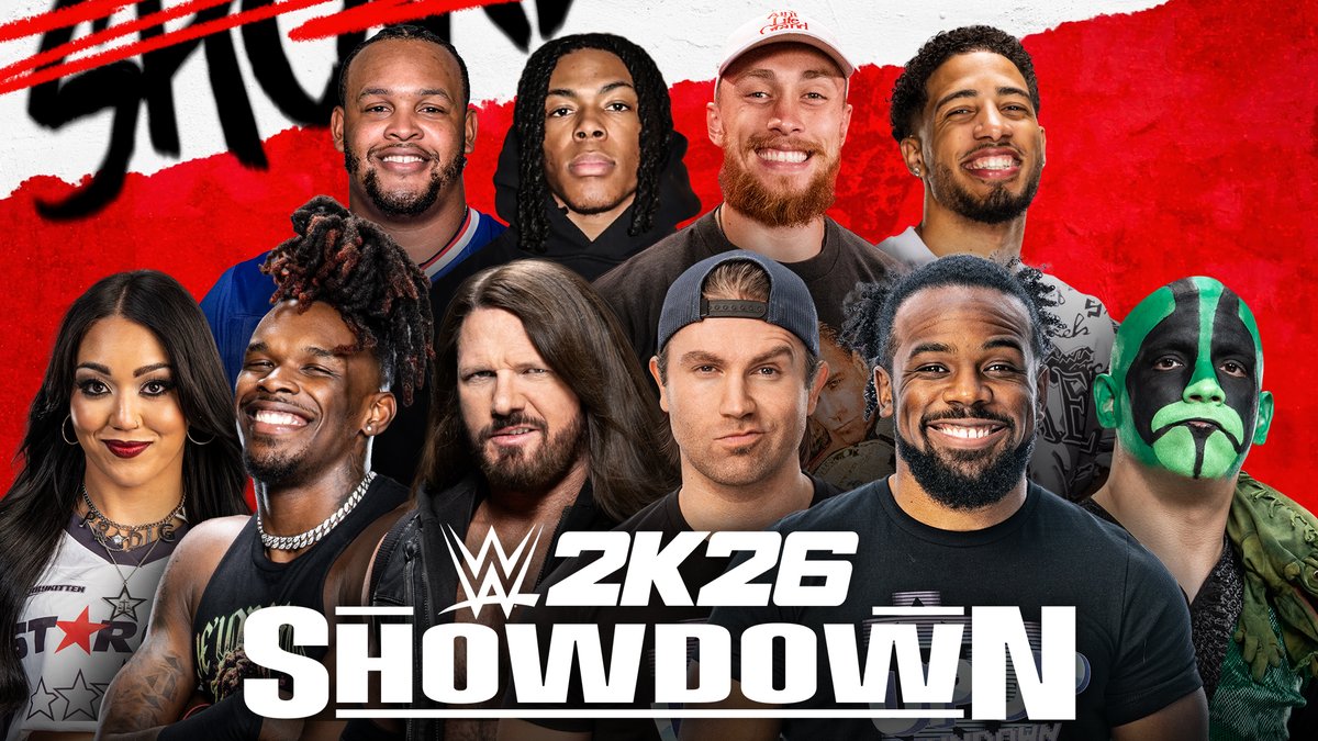 UpUpDwnDwn's tweet photo. IT'S TIME! 😱 The #WWE2K26 ShowDown is LIVE NOW on #UUDD! Watch your favorite Superstars and Guest go head to head, and find out who the top players are 🔥
https://t.co/cHQDkV9zJT https://t.co/VTQgVRC0O0