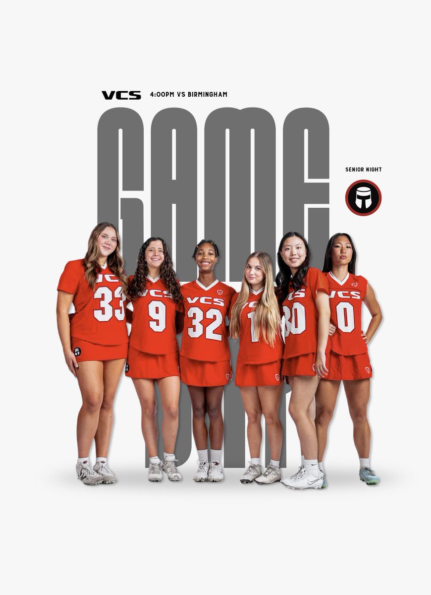 VCSAthletics's tweet photo. IT’S GAME DAY
VCS Girls Lacrosse hosts Birmingham today on the Field of Dreams for Senior Night!

Go Crusaders! https://t.co/0j64J1lZ9j