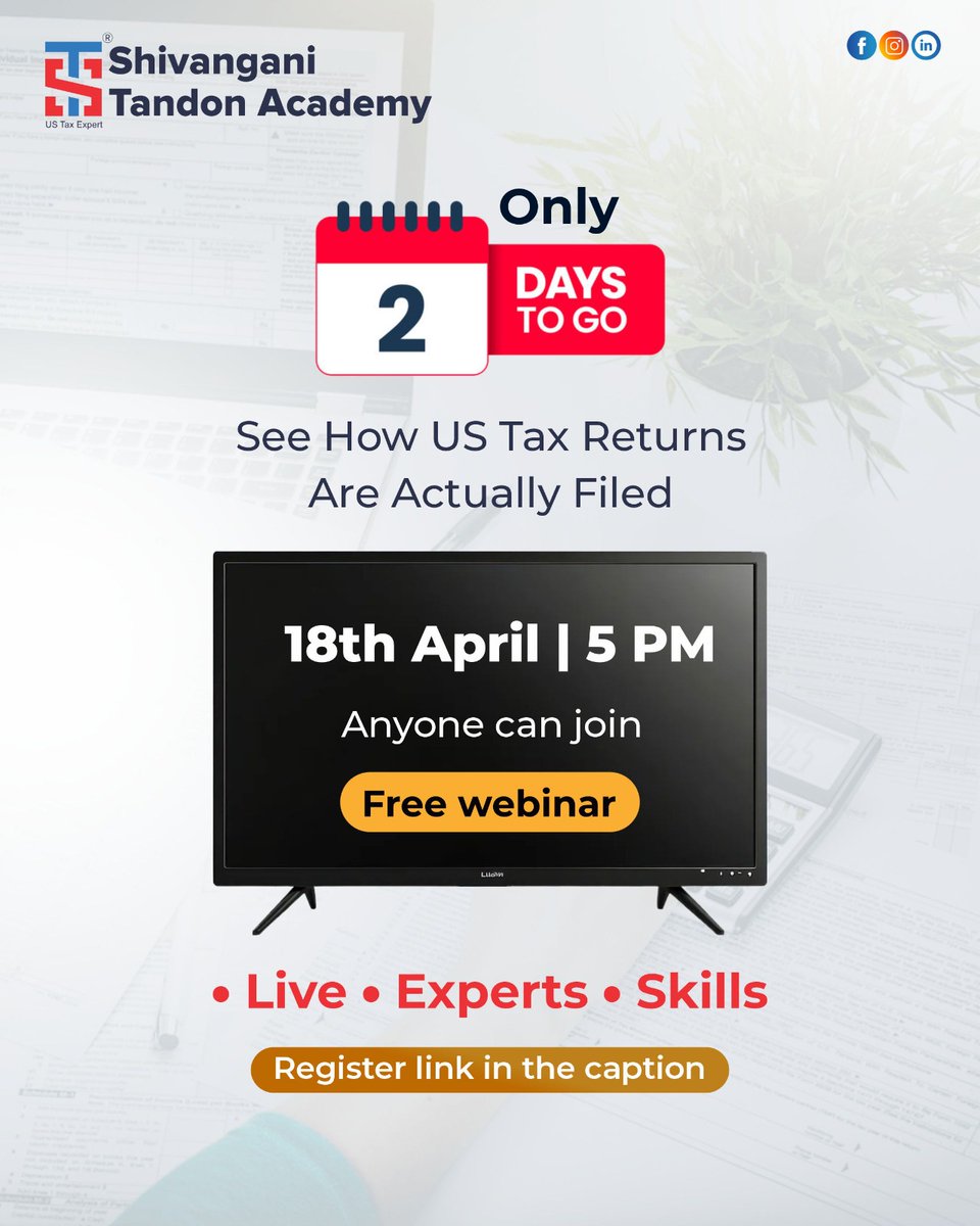 Shivangani_123's tweet image. Register now: us02web.zoom.us/meeting/regist…

#FreeWebinar #taxcareer #education