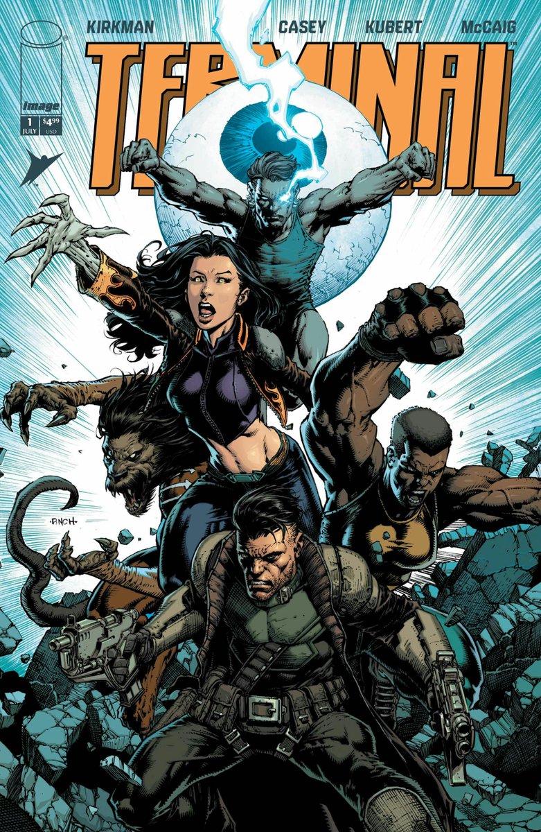 BuzzComics's tweet image. Preview de Terminal #1, la série événement par @RobertKirkman et Joe Casey avec Andy Kubert et @DaveMcCaig au dessin pour ce numéro : début le 22 juillet chez @ImageComics / @Skybound #ImageComics #Skybound #Terminal buzzcomics.net/showpost.php?p…