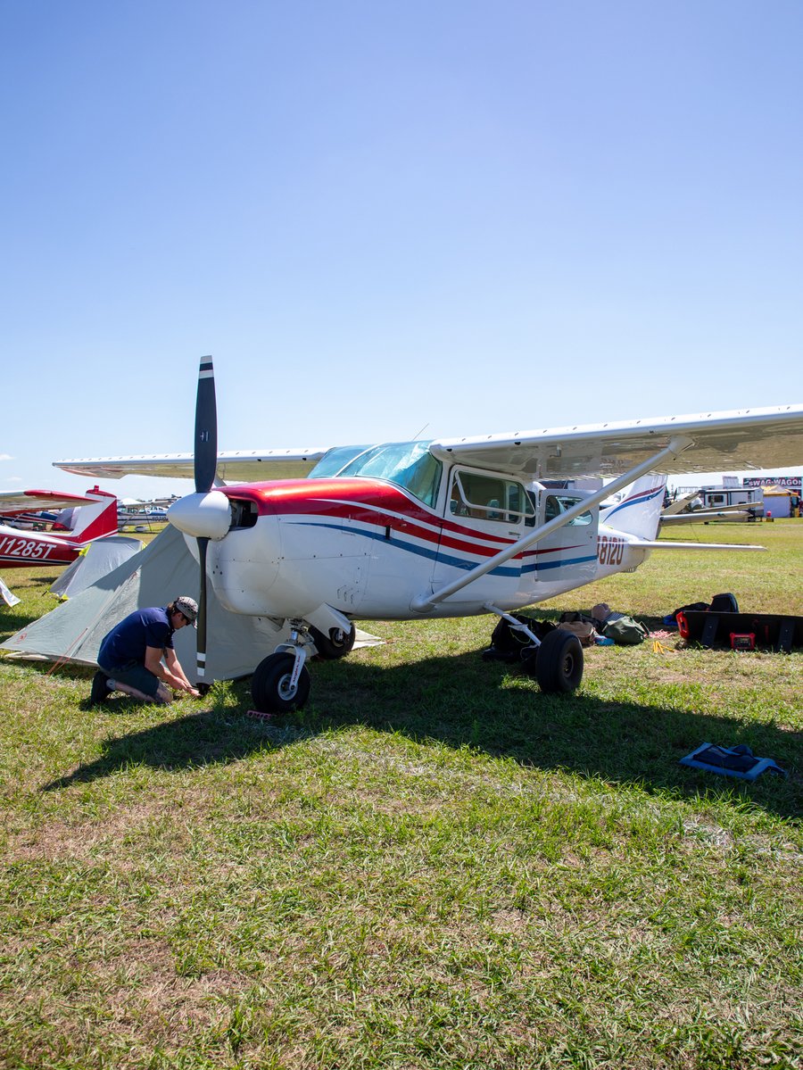Cessna's tweet image. Nothing beats Sun ’n Fun #WithMyCessna ☀️

Drew Fultz
1948 Cessna 195
Starkville, Mississippi

Brad Hatcher
1950 Cessna 170
Jackson, Georgia

Brian Foster
1963 Cessna 205
Goldsboro, North Carolina

Who are you enjoying #SNF2026 with? Share your Cessna moments from the show ✈️