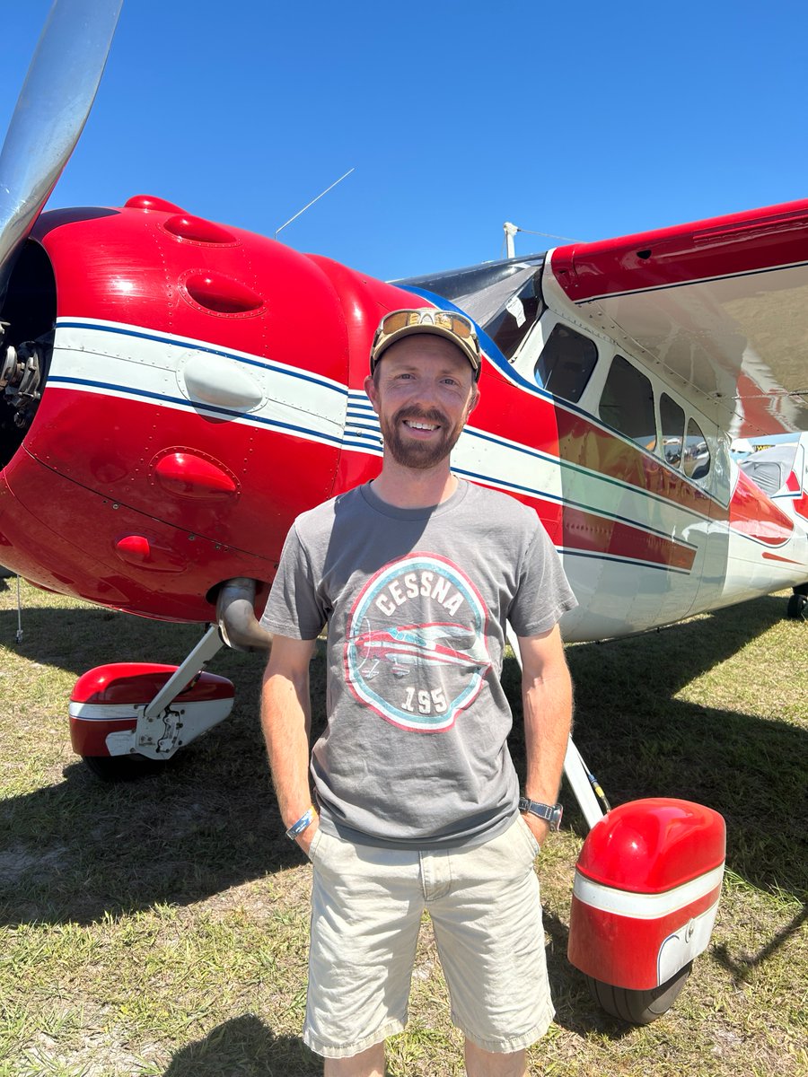 Cessna's tweet image. Nothing beats Sun ’n Fun #WithMyCessna ☀️

Drew Fultz
1948 Cessna 195
Starkville, Mississippi

Brad Hatcher
1950 Cessna 170
Jackson, Georgia

Brian Foster
1963 Cessna 205
Goldsboro, North Carolina

Who are you enjoying #SNF2026 with? Share your Cessna moments from the show ✈️