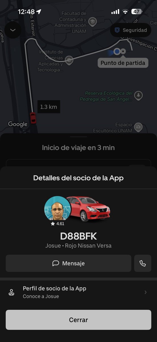 j_eli_aa's tweet photo. @Uber_MEX Excelente trabajo en el reclutamiento de tus socios conductores.  Bravo. Ahora resulta que uno es quien debe estar a la disposición del conductor y exigir un método de pago https://t.co/1cwtr97eSl