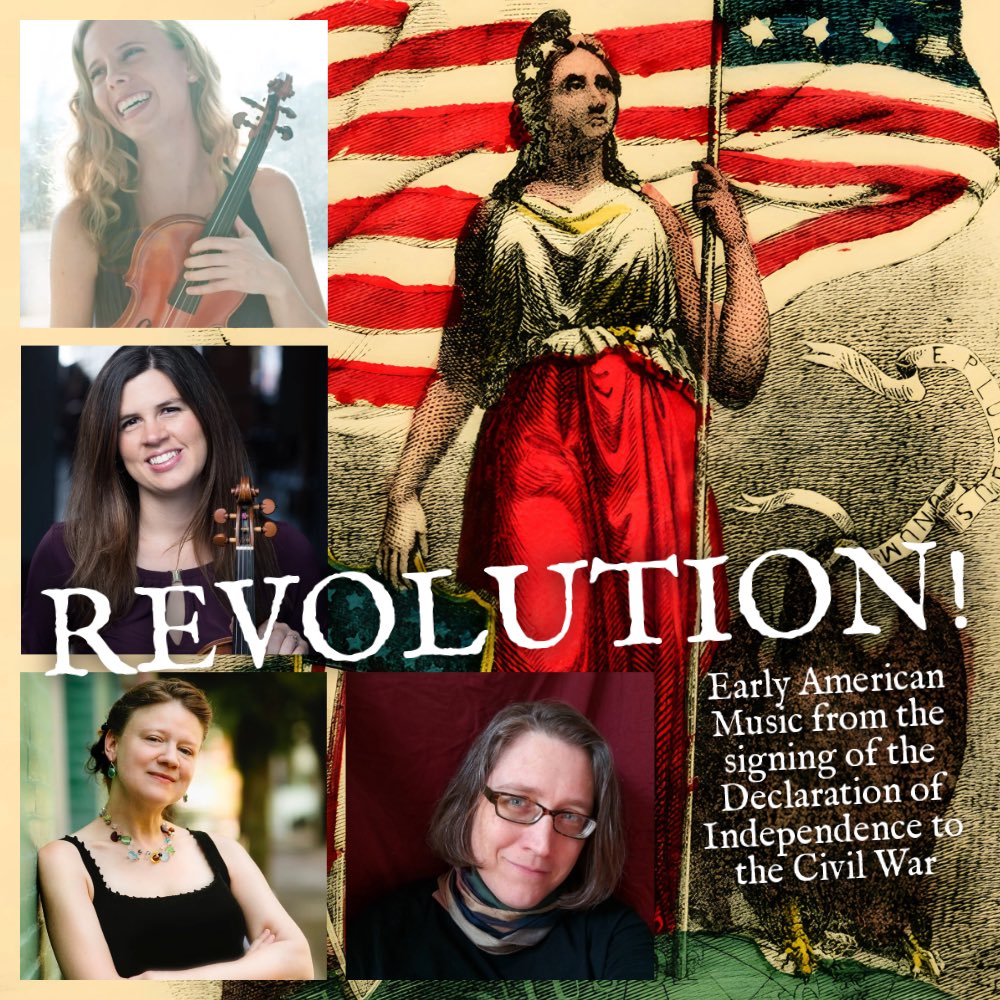NewberryConsort's tweet photo. The Newberry Consort is lucky to have these fantastic artists for Revolution! this May. Check out our website for more information!

Top to bottom:
Alice Culin-Ellison: violin
Brandi Berry Benson: violin
Sylvia Berry: square piano
Shawn Keener: projection art

See you there! https://t.co/BAggUA8Qyv
