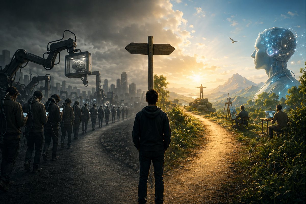 Autour de moi, j’entends encore beaucoup de gens chier sur l’IA.

« C’est de la merde », « ça va tout détruire », "je vais pas m’y mettre ", "je je touche pas à ça"

Ils ne se rendent pas compte.

L’IA va créer deux types de personnes :  
Ceux qui l’utilisent comme une béquille